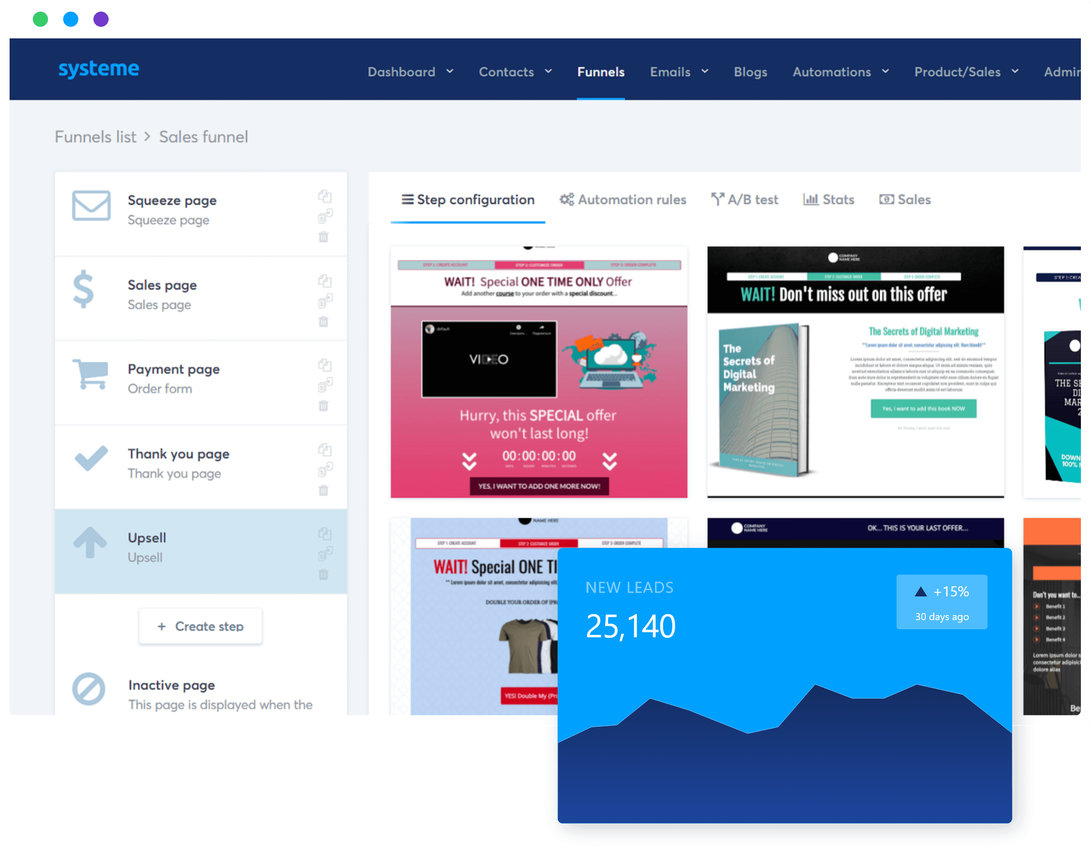 systeme.io funnels