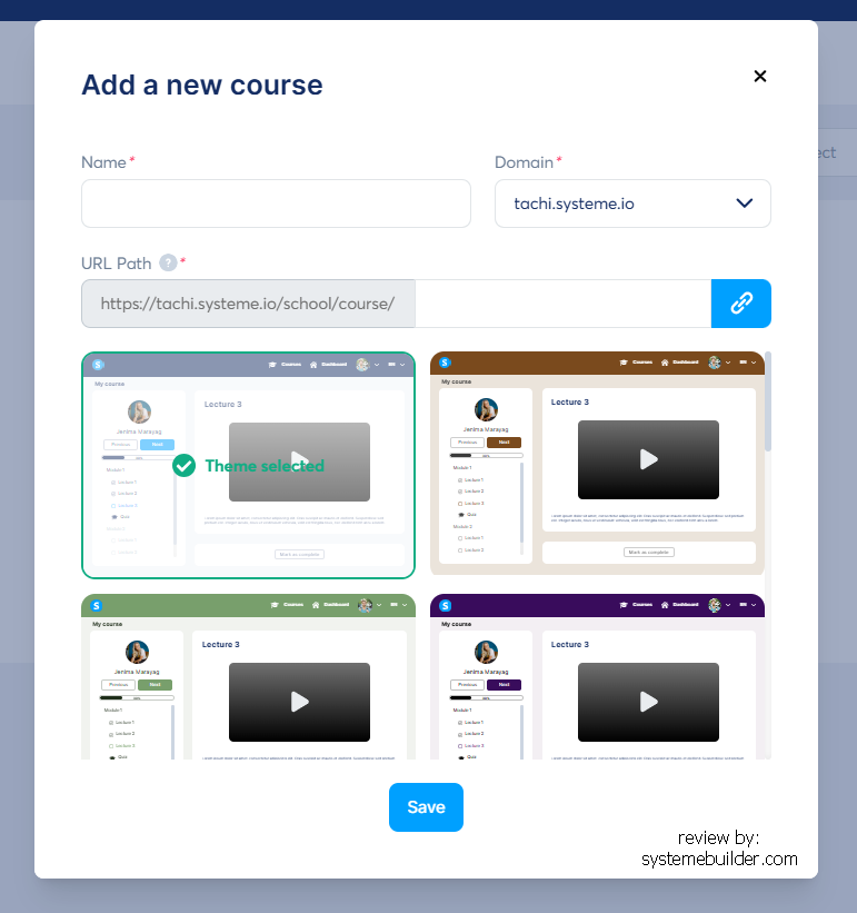 how to sell online courses on systeme.io by creating a course